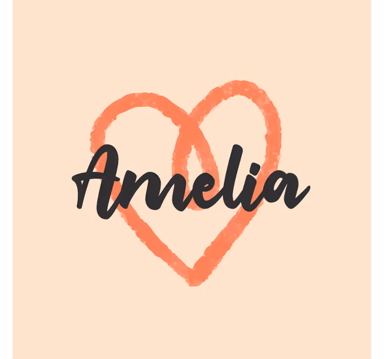 Personalisable coasters with heart shape customization - TenStickers