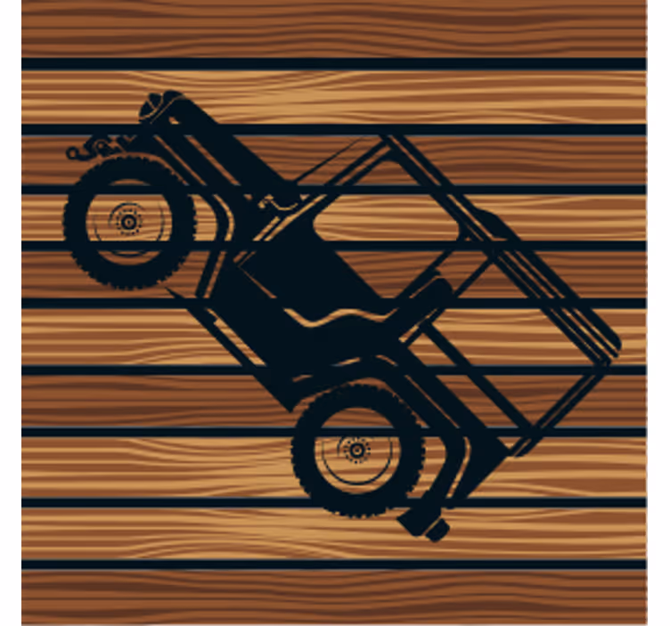 Texture coasters vintage off-road vehicle - TenStickers