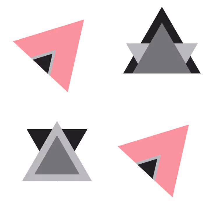 Texture coasters geometric layered designs - TenStickers