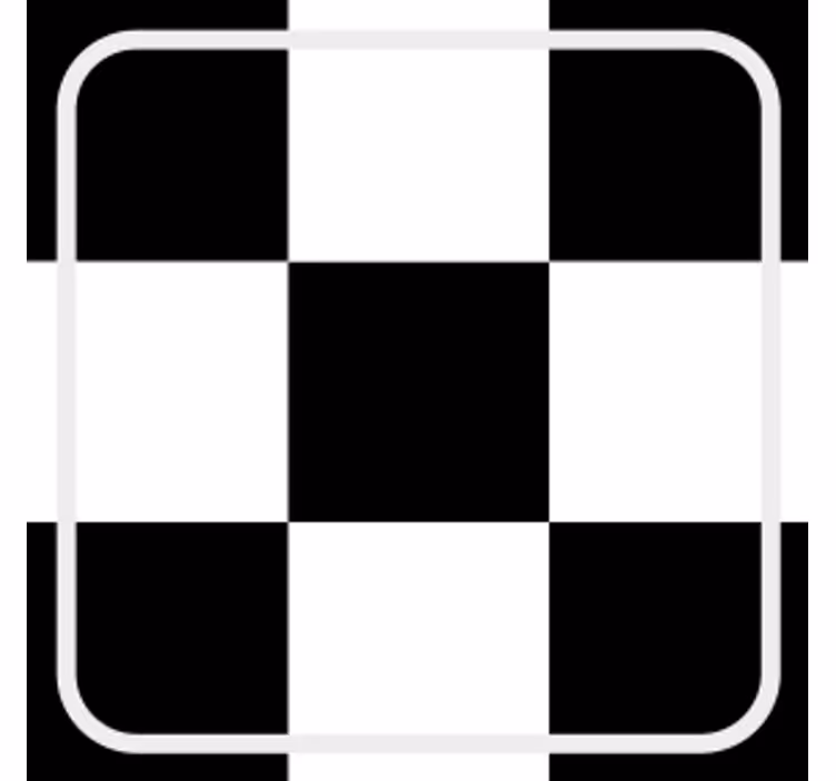 Texture coasters checkerboard pattern square - TenStickers