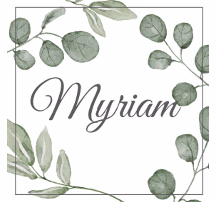 Personalised coasters elegant leaf design - TenStickers