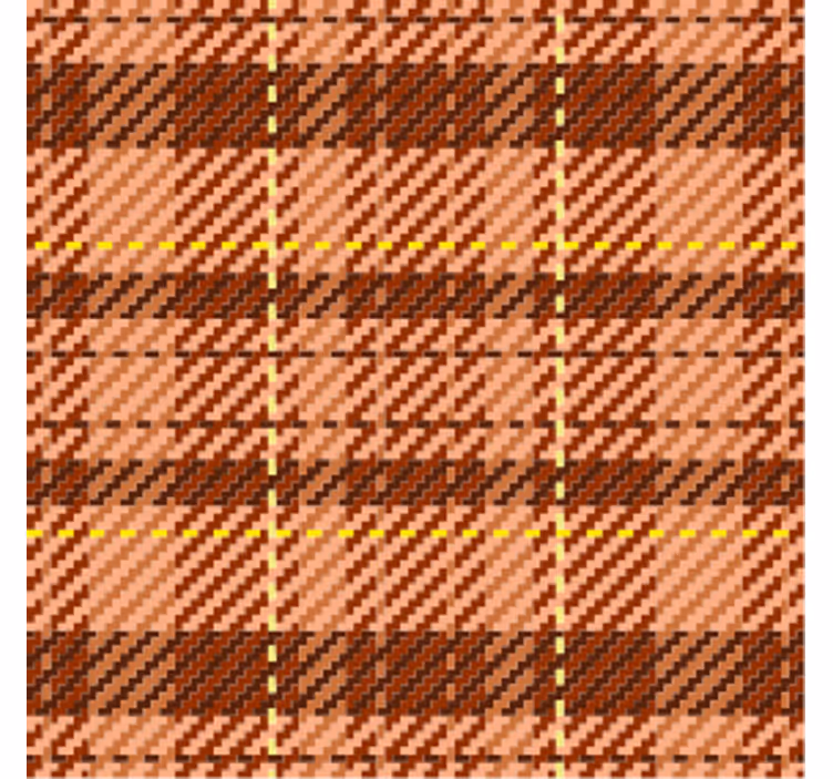 Texture coasters brown plaid pattern - TenStickers