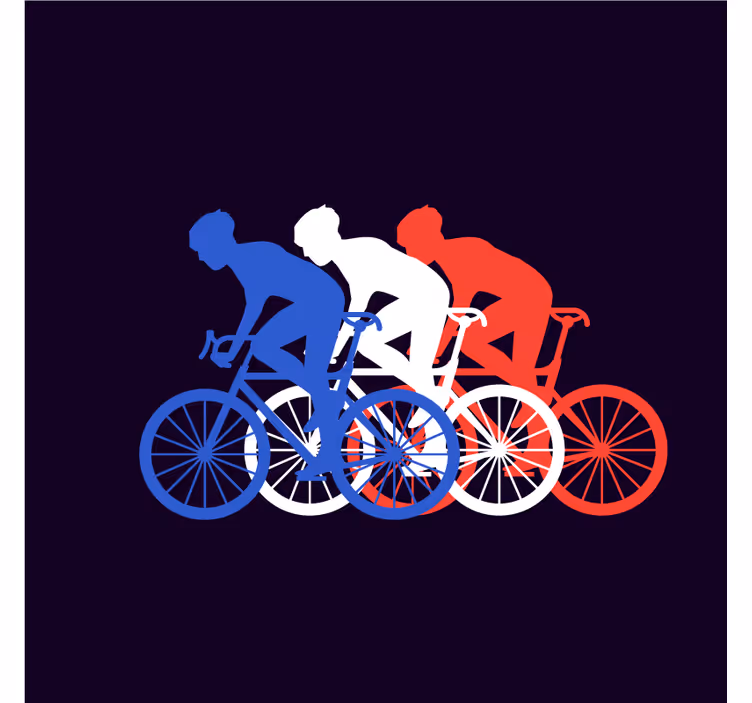Modern coasters for cyclists in motion - TenStickers