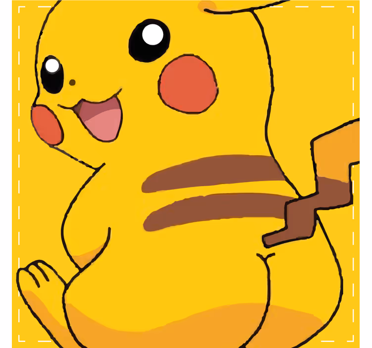 Vintage coasters featuring animated yellow character - TenStickers