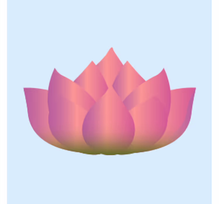 Geek coasters lotus flower blooming - TenStickers