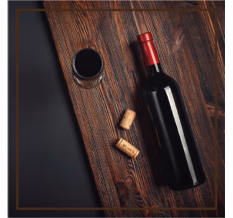 Beer mats wine bottle corks coaster set - TenStickers