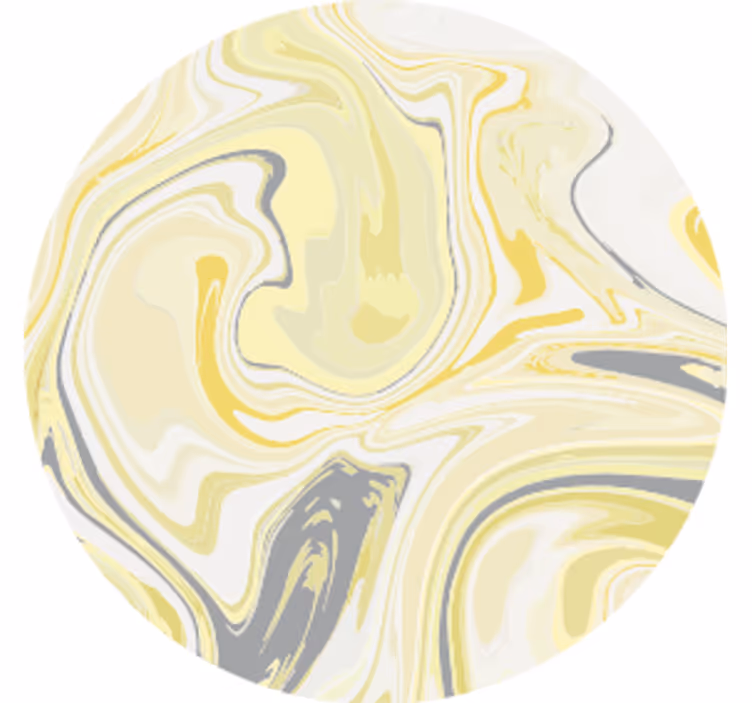 Texture coasters marbled yellow swirl design - TenStickers
