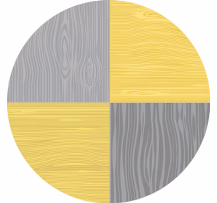 Texture coasters wood grain circular pattern - TenStickers