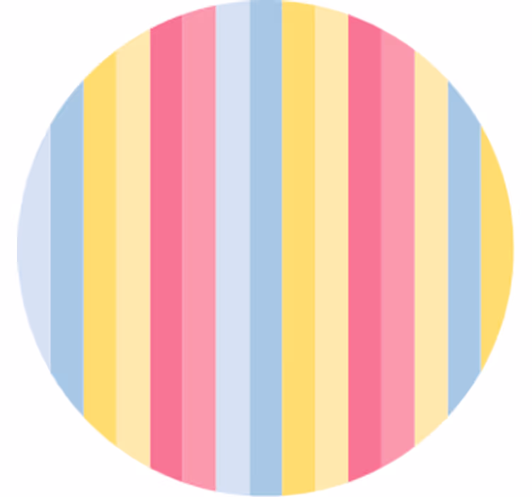 Texture coasters colorful striped design - TenStickers