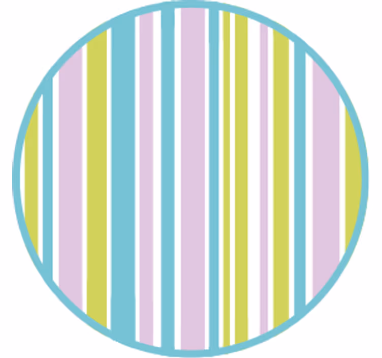 Texture coasters colorful striped circle - TenStickers