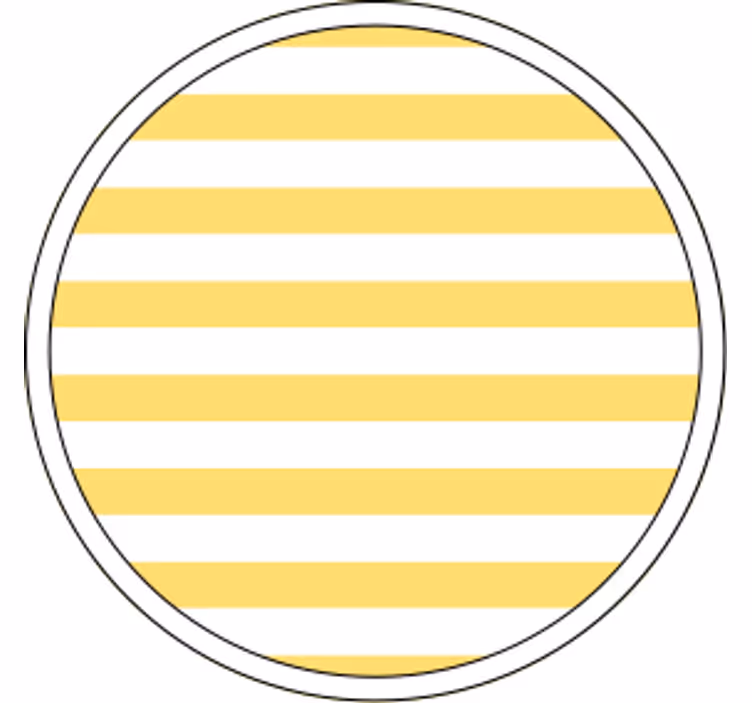 Texture coasters striped yellow design - TenStickers
