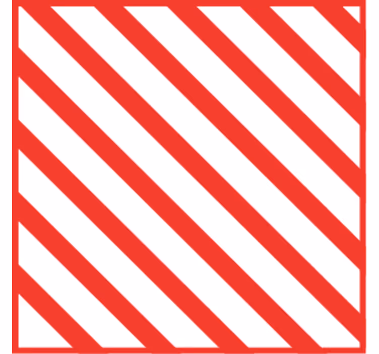 Texture coasters red striped design - TenStickers