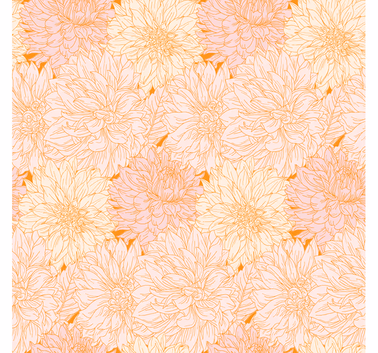 Texture coasters floral motif design - TenStickers