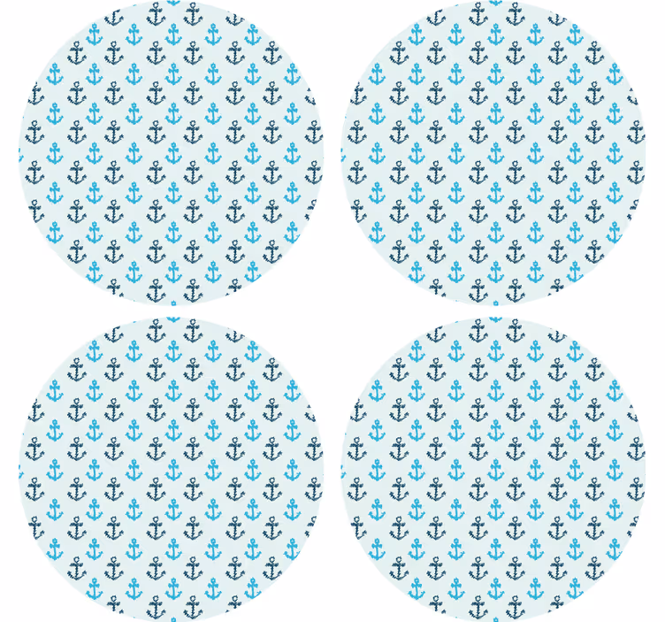 Texture coasters anchor pattern design - TenStickers