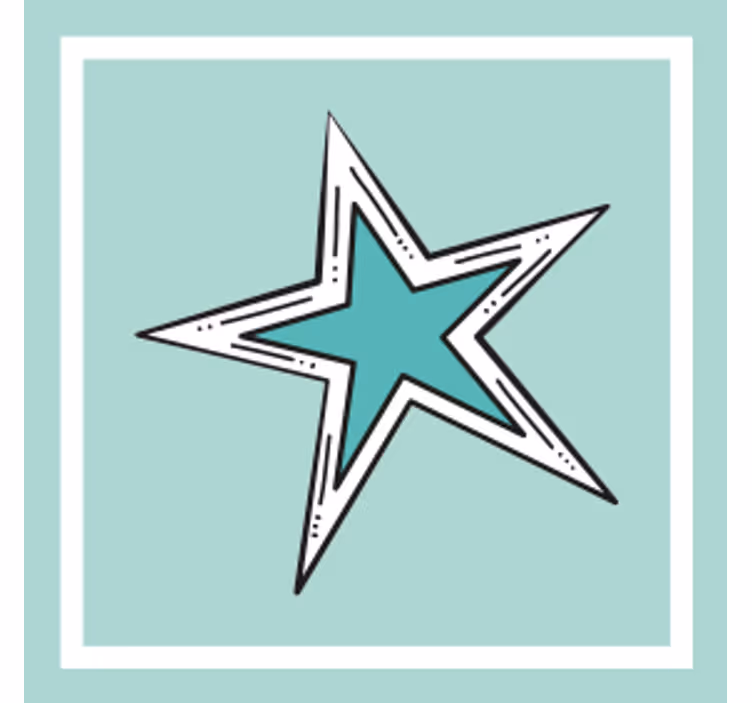 Beer mats with star graphic accent - TenStickers