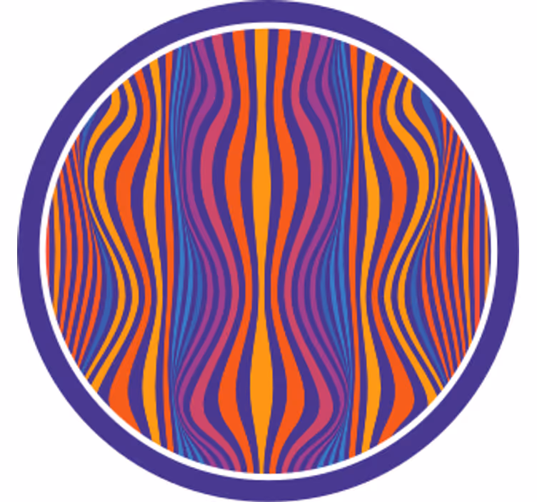 Texture coasters vibrant wavy design - TenStickers