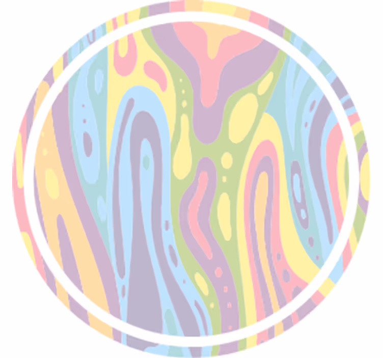 Texture coasters wavy pastel design - TenStickers