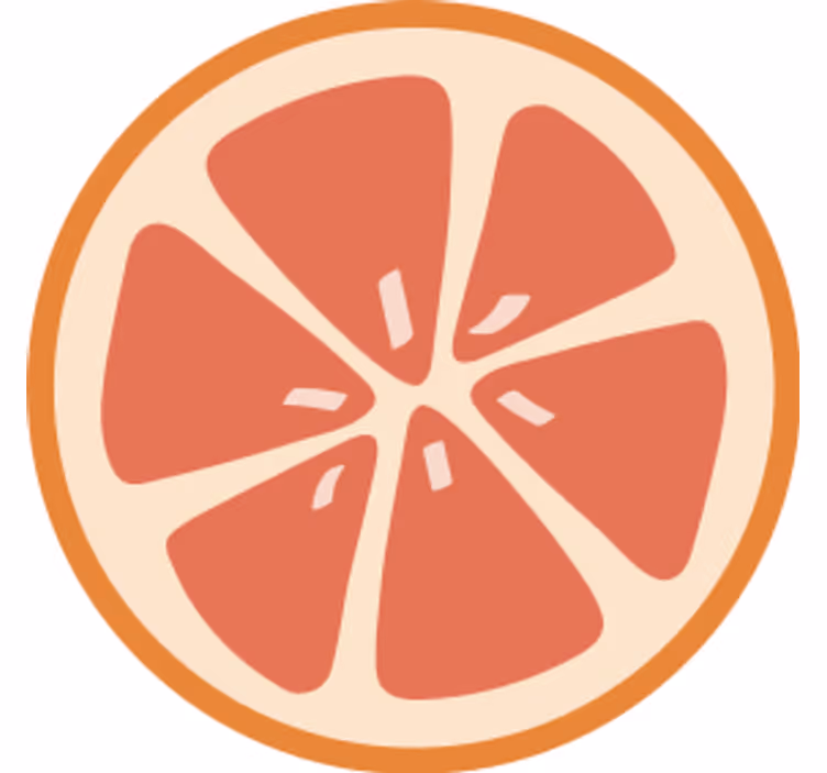 Beer mats citrus fruit slice designs - TenStickers