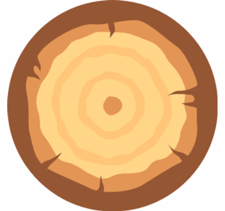 Beer mats wood slice design - TenStickers