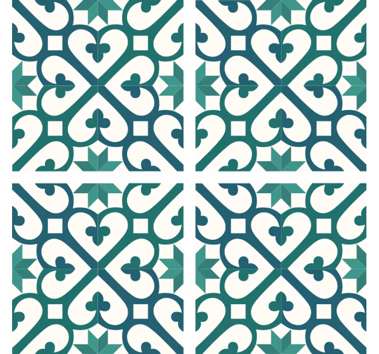 Texture coasters with detailed geometric design - TenStickers
