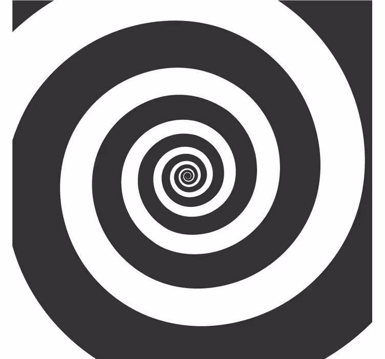 Texture coasters spiral pattern contrast - TenStickers