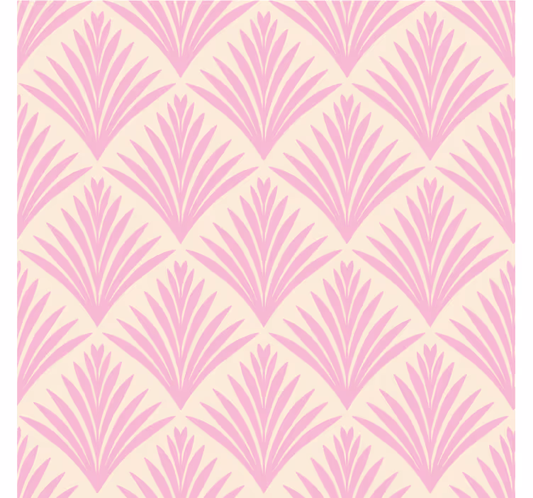 Texture coasters pale pink leaf design - TenStickers