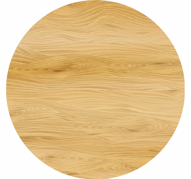 Texture coasters natural wood round surface - TenStickers