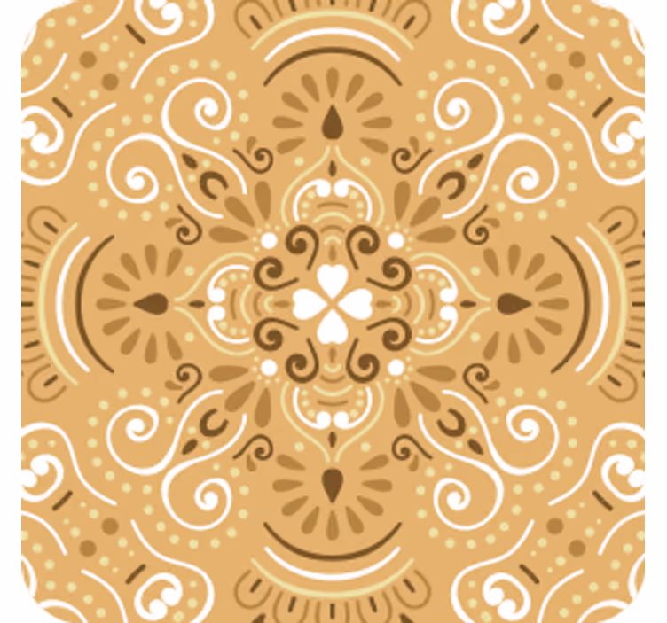 Texture coasters with intricate swirl design - TenStickers