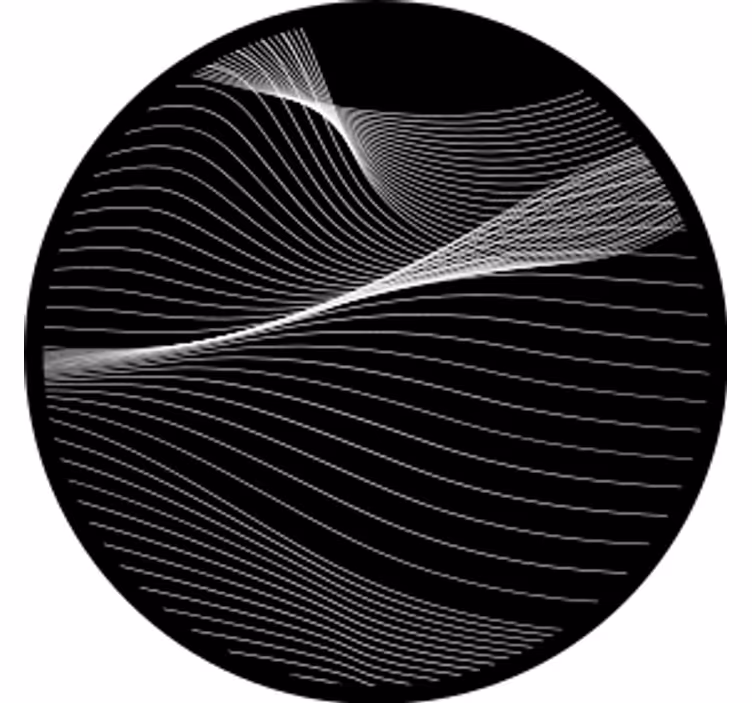 Geek coasters fluid motion lines - TenStickers