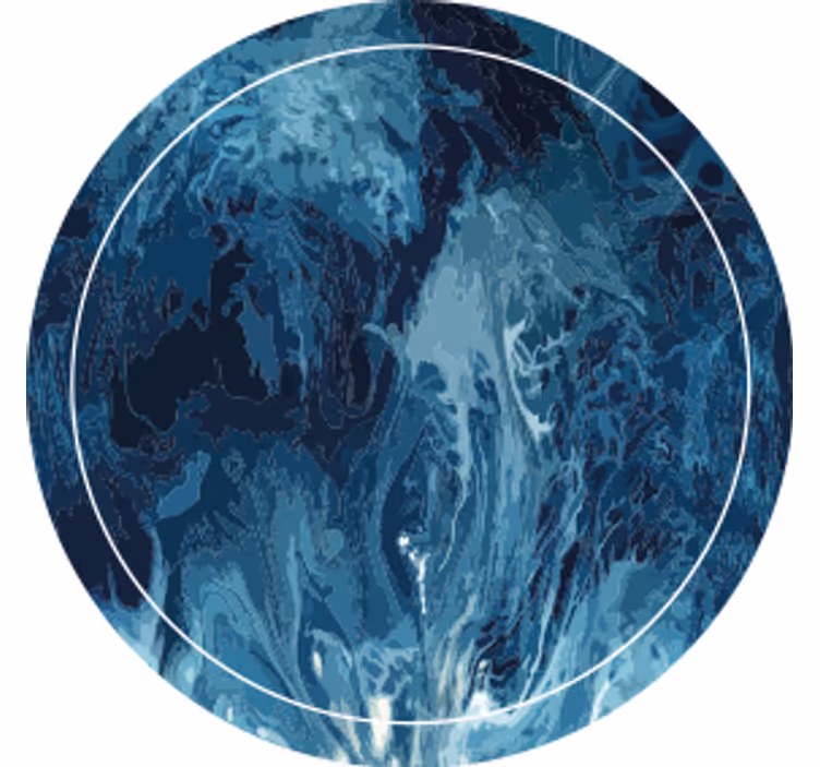 Texture coasters abstract blue swirl design - TenStickers