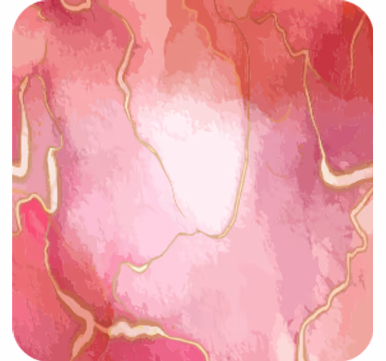 Texture coasters flowing pink marble design - TenStickers