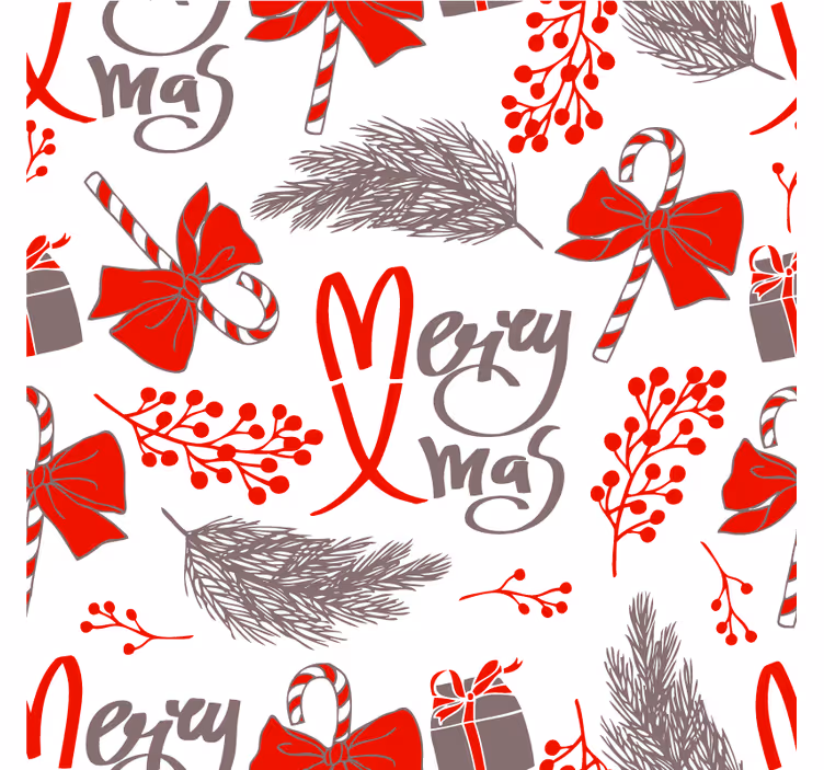 Christmas coasters with cheerful holiday designs - TenStickers