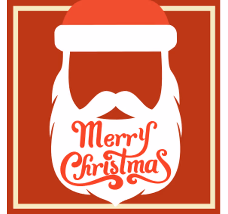 Christmas coasters santa claus design - TenStickers