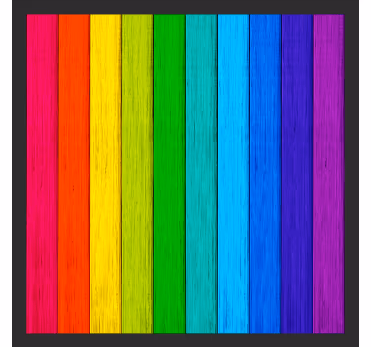 Texture coasters in brightly colored stripes - TenStickers