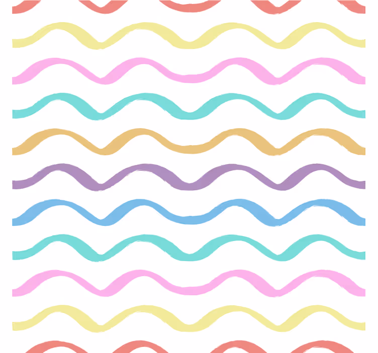 Texture coasters with lively curvy design - TenStickers