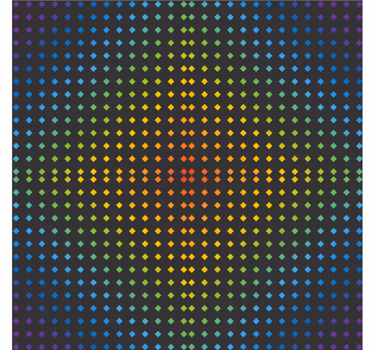 Texture coasters colorful dotted design - TenStickers