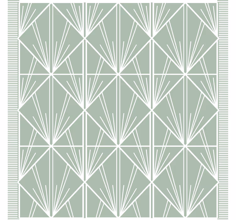 Texture coasters geometric leaf design - TenStickers