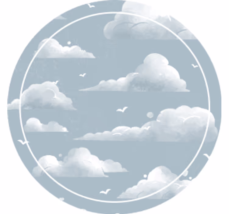Texture coasters cloudy sky design - TenStickers