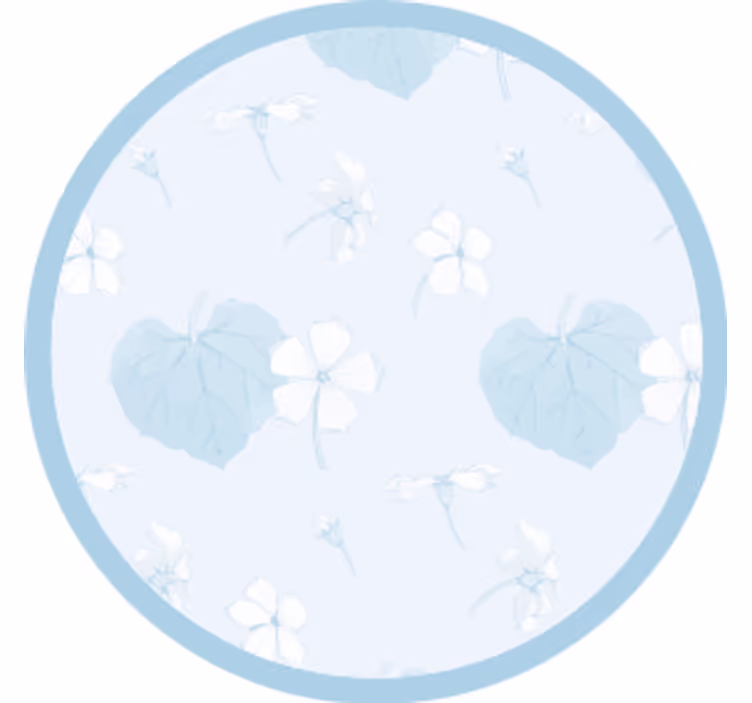 Texture coasters floral print surface - TenStickers