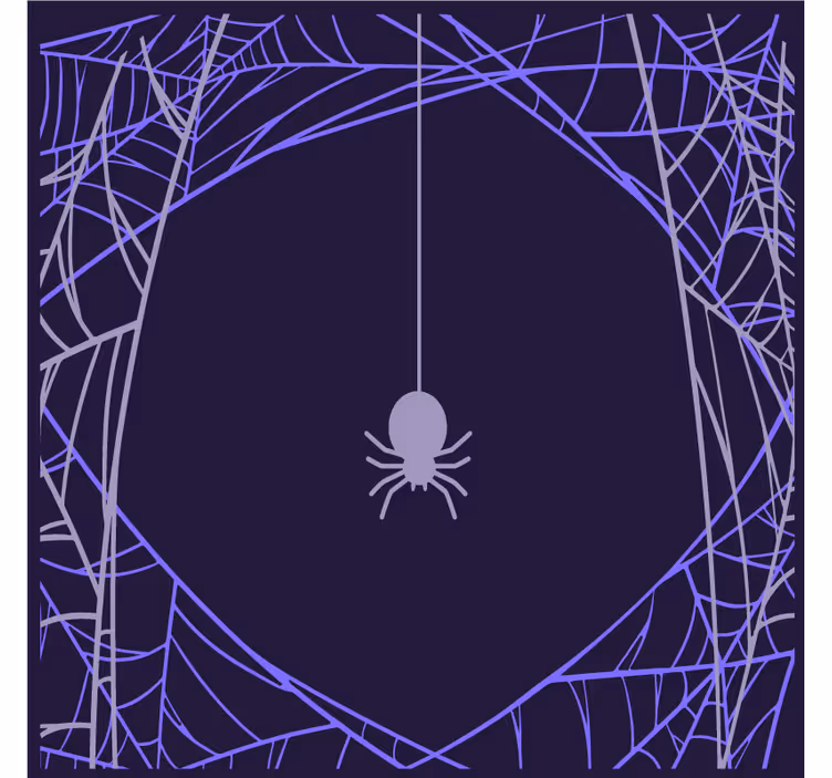 Halloween coaster with spider web design - TenStickers
