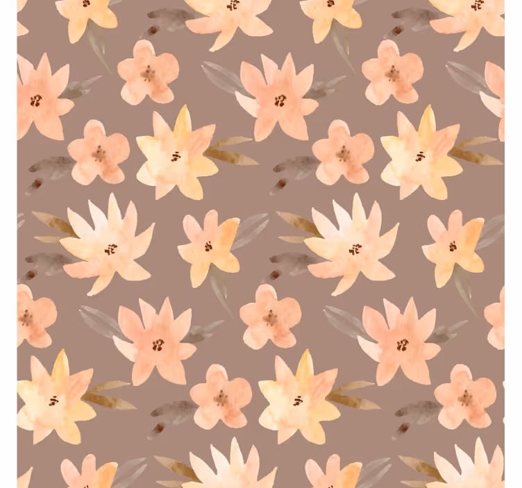 Texture coasters with botanical motif design - TenStickers