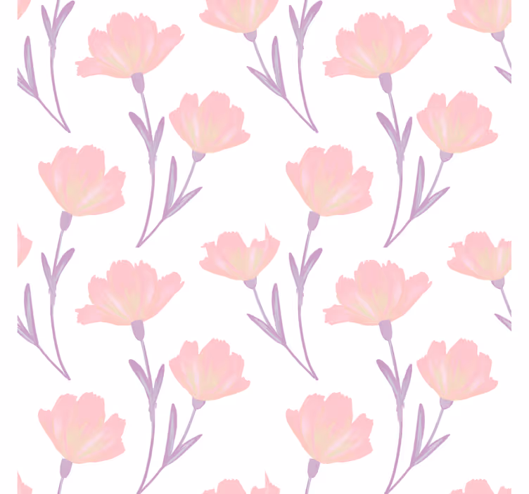 Texture coasters floral pattern print - TenStickers