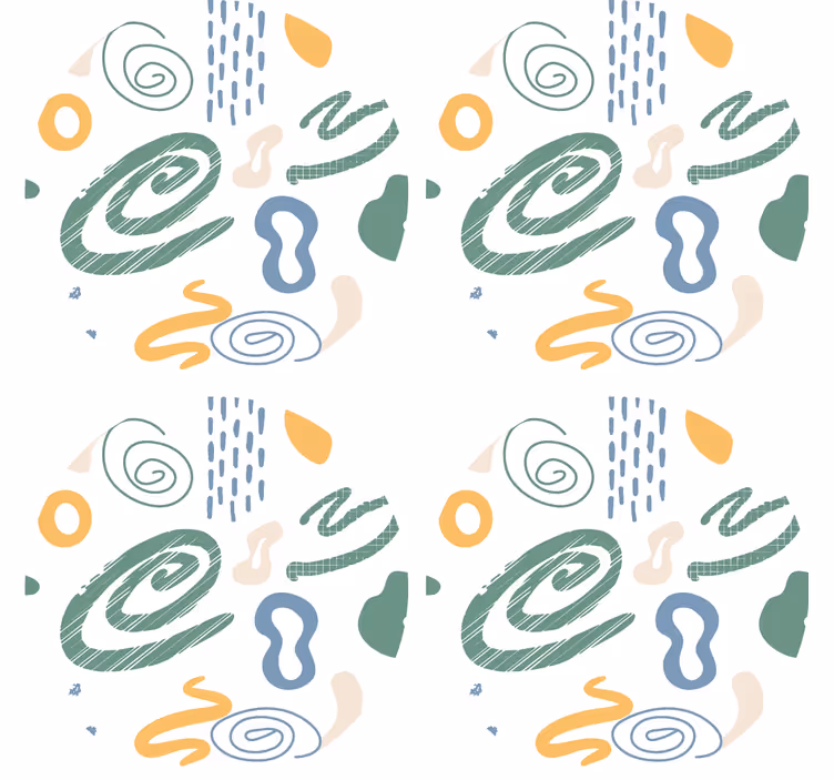 Texture coasters with abstract swirl designs - TenStickers