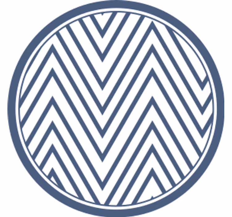 Texture coasters chevron pattern surface - TenStickers