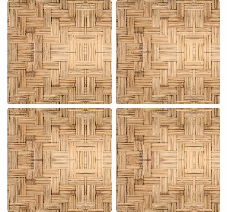 Woven Surface texture coasters - TenStickers