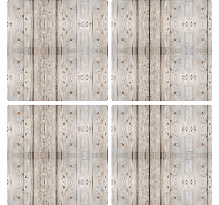 Texture coasters wood grain finish - TenStickers