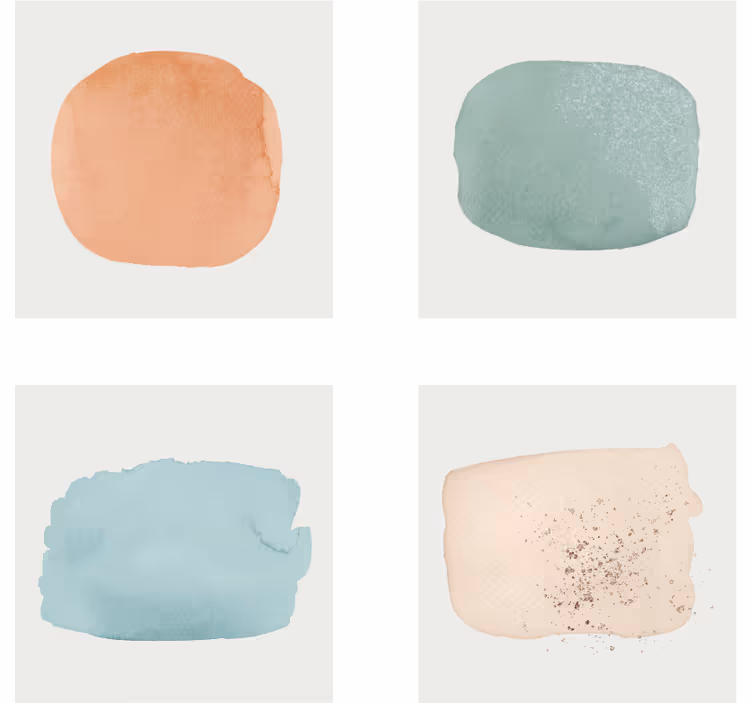 Texture coasters watercolor palette swatches - TenStickers