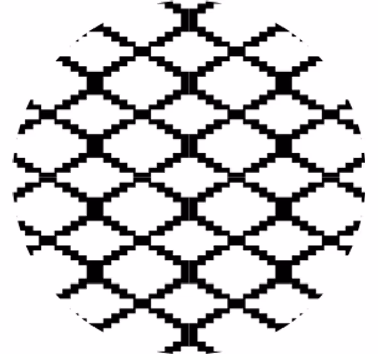 Texture coasters geometric pattern overlay - TenStickers