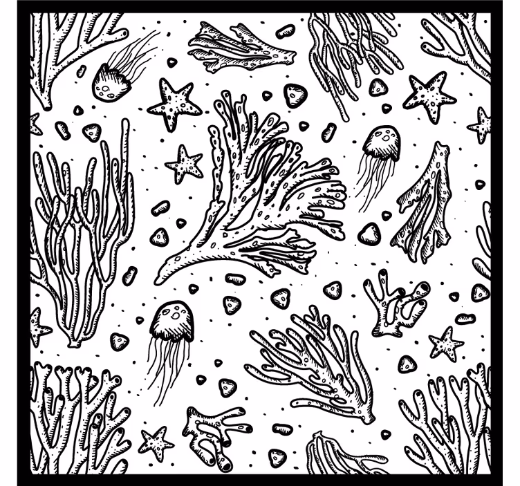 Texture coasters inspired by underwater life - TenStickers