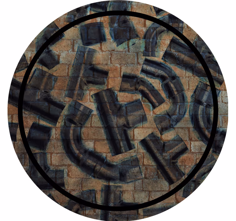Texture coasters pipes and blocks design - TenStickers